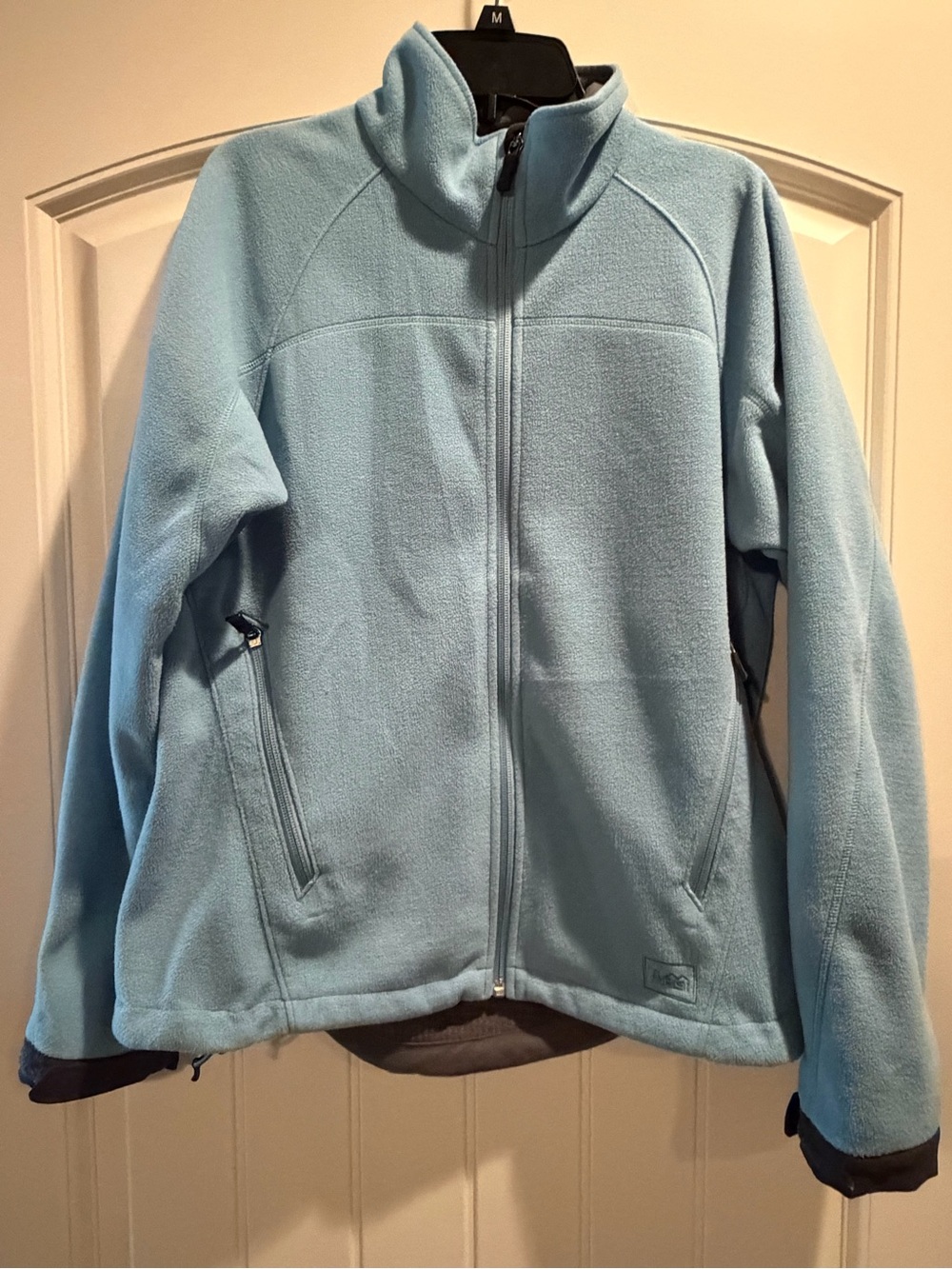 REI Light Blue Full-Zip Fleece Utility Jacket